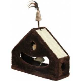 Trixie Tiragraffi Con Pendolo 38 X 54 X 15 Cm. Marrone