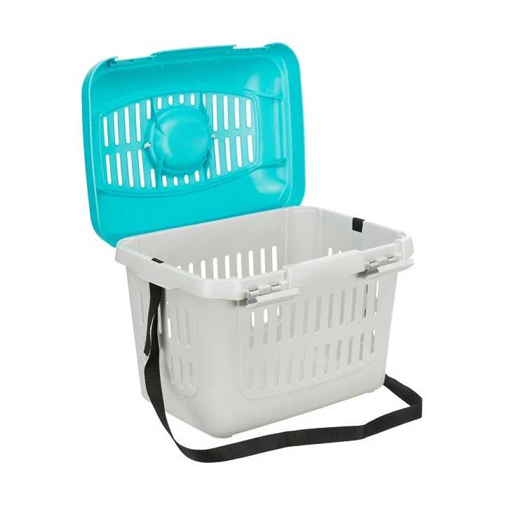 Trixie Trasportino Midi-Capri (40 X 22 X 30 Cm.) Grigio/Azzurro