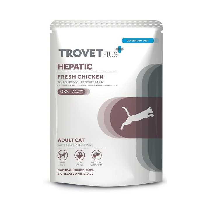 Trovet Plus Cat Hepatic Pollo Fresco 85 Gr.