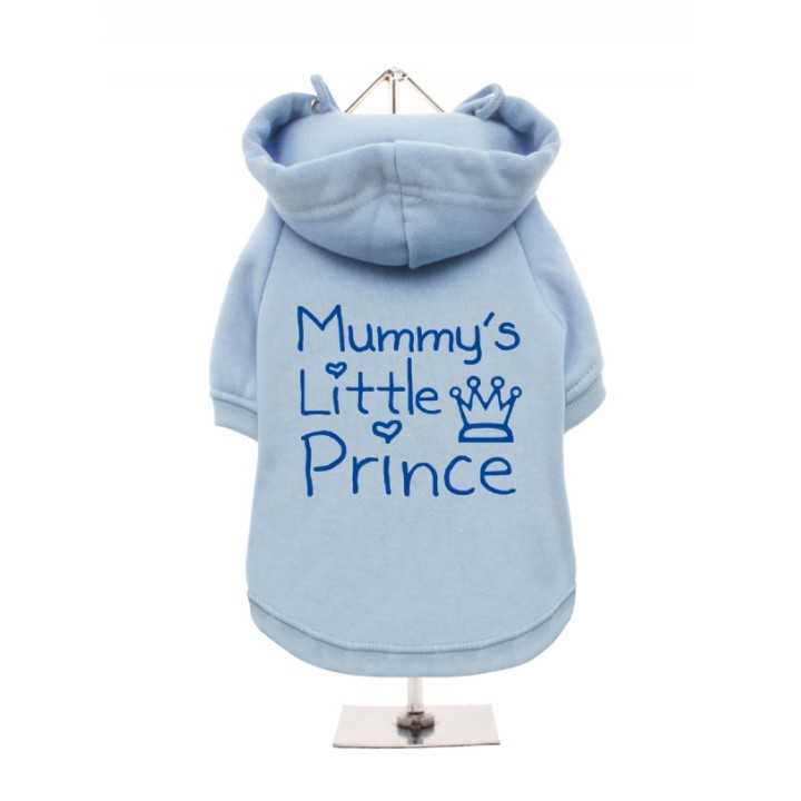 Urban Pup Felpa "Mummy'S Little Prince" Tg. L (30-35 Cm.) Grigia