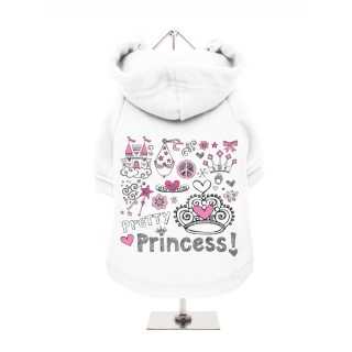 Urban Pup Felpa "Pretty Princess!" Tg. M (25-30 Cm.) Grigia