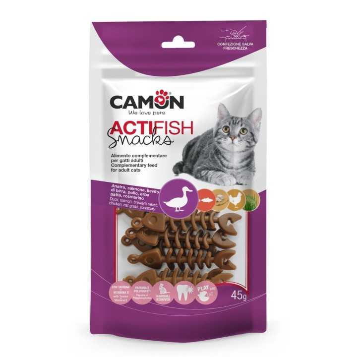 Camon Actifish Snacks Anatra, Salmone & Pollo 45 Gr.