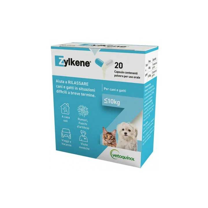 Vetoquinol Zylkene 1-10 Kg. 75 Mg. / 20 Cpr.