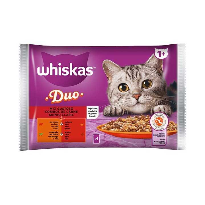 Whiskas Duo Mix Gustoso In Gelatina 4 X 85 Gr.