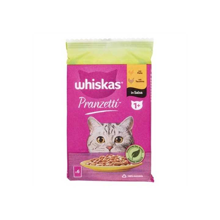 Whiskas Pranzetti In Salsa 1+ Pollo & Tacchino (6 X 50 Gr.)