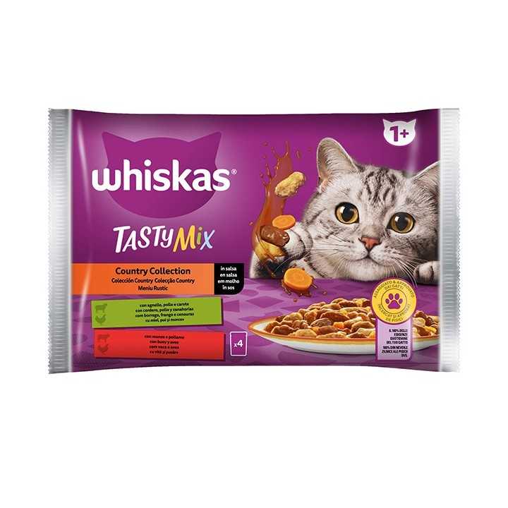 Whiskas Tasty Mix Country In Salsa 4 X 85 Gr.