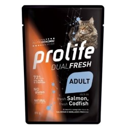 Prolife Cat Dual Fresh Adult Salmone & Merluzzo 85 Gr.