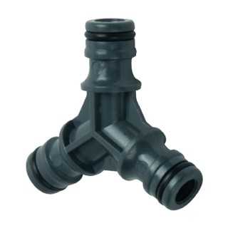 Raccordo di Congiunzione 3 Vie per Tubo Acqua Connettore per Sdoppiare Linea Irrigazione (Attacco Rapido) -  Iris