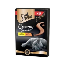 Sheba Creamy Snack Pollo & Formaggio 9 X 12 Gr.