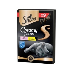 Sheba Creamy Snack Pollo & Salmone 9 X 12 Gr.