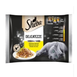 Sheba Delicatezze Pollo In Gelatina 4 X 85 Gr.