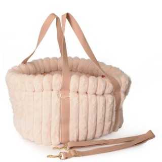 Camon Borsa Trasportino "Rosepet" In Peluche (47 X 33 X 25 Cm.) Rosa