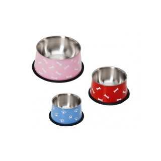 Camon Ciotola In Acciaio Con Decorazioni In Rilievo Diam. 12,5 Cm. / 500 Ml.