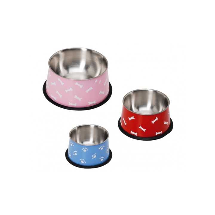 Camon Ciotola In Acciaio Con Decorazioni In Rilievo Diam. 12,5 Cm. / 500 Ml.