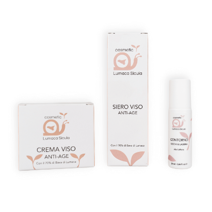 Kit Viso Anti-Age per Lui/Lei alla Bava di Lumaca