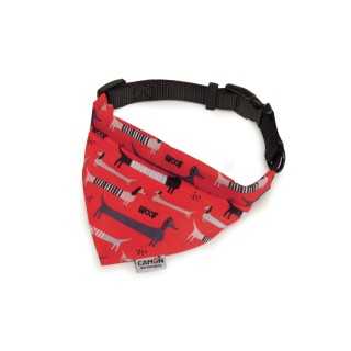 Camon Collare Con Bandana 20 X 350/500 Mm. Rossa