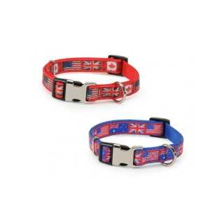 Camon Collare In Nylon Mod. Flags 25 Mm. Blu