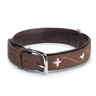 Camon Collare In Pelle "Svizzera" (3,5 X 70 Cm.) Marrone