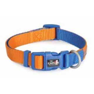 Camon Collare Regolabile Double Premium 25 X 480-660 Mm. Arancio/Blu