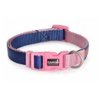 Camon Collare Regolabile Double Premium 25 X 480-660 Mm. Blu/Rosa