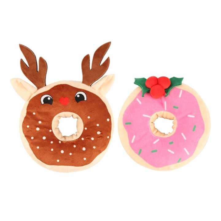 Camon Gioco Cane Donuts Natalizio 15 Cm.