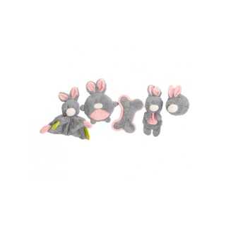 Camon Gioco Peluche Per Cuccioli Grigio/Rosa
