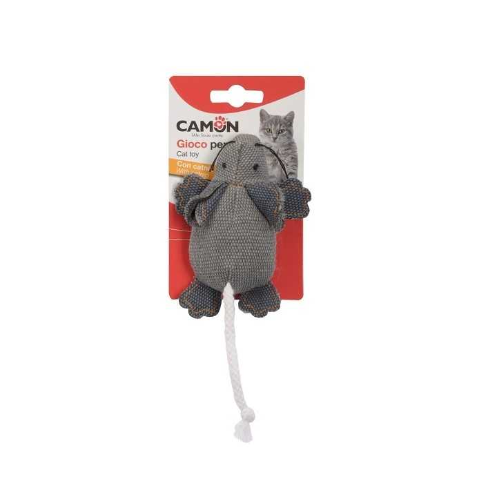 Camon Gioco Topo In Denim Con Catnip