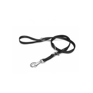 Camon Guinzaglio D'Addestramento Doppio In Nylon 25 X 2000 Mm. Nero