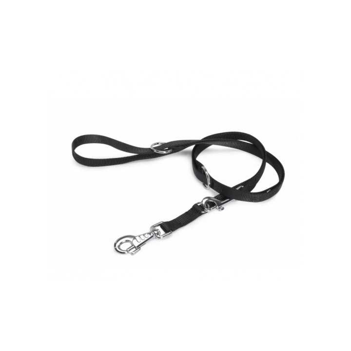 Camon Guinzaglio D'Addestramento Doppio In Nylon 25 X 2000 Mm. Nero