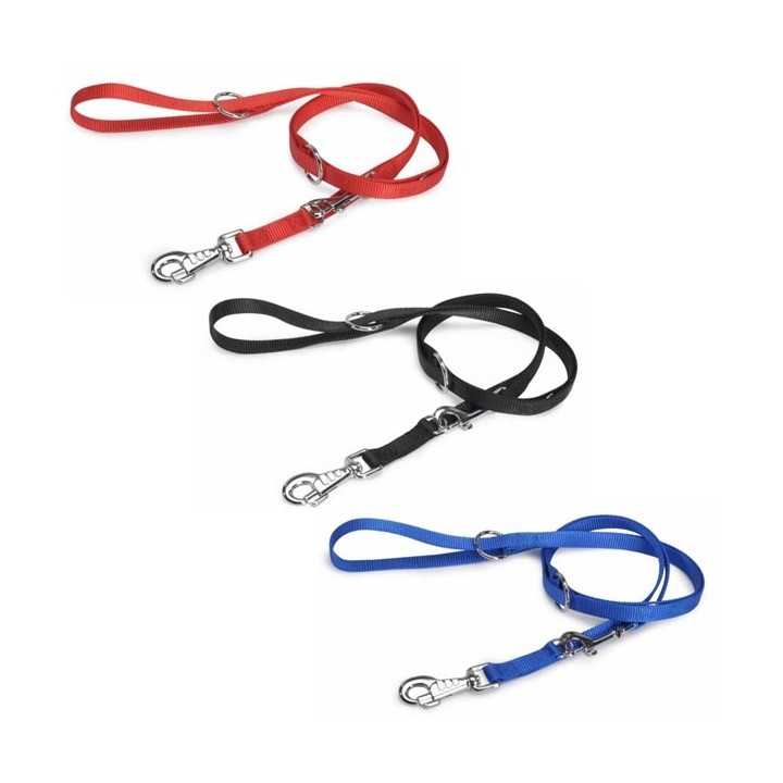 Camon Guinzaglio D'Addestramento Doppio In Nylon 25 X 2000 Mm. Rosso