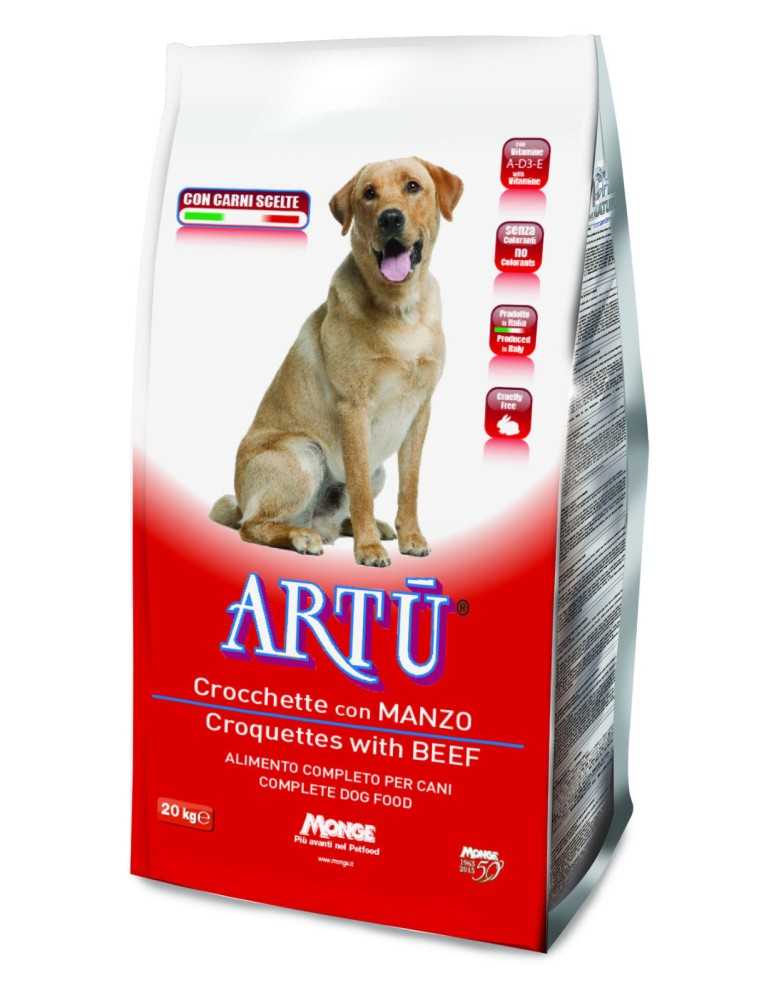 Artu' Crocchette Con Manzo 20 Kg.
