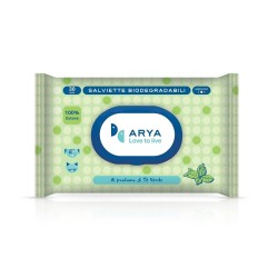 Arya Salviette Detergenti Bio Cotone Te' Verde 30 Pz.