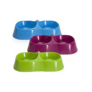 Camon Maya Ciotola Doppia In Plastica 0,3 Lt.