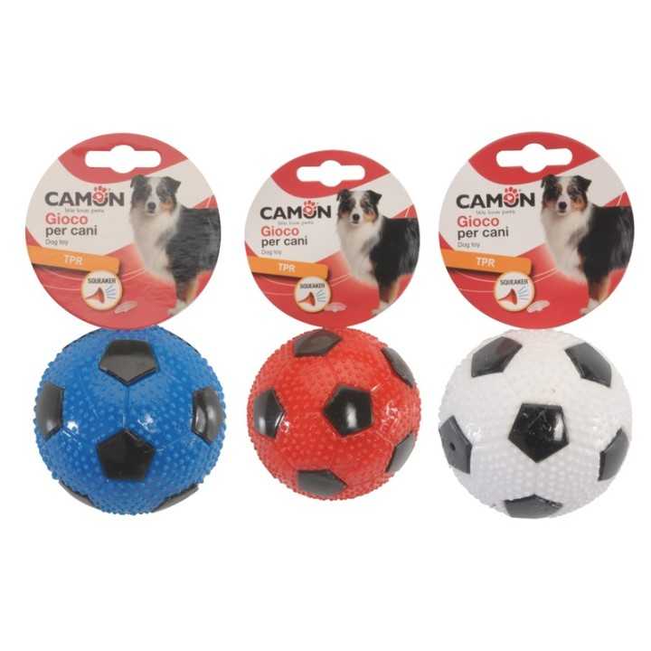 Camon Palla Da Calcio In Tpr Con Squeaker Diam. 9 Cm.