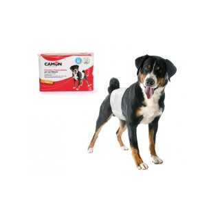 Camon Pannolini A Fascia Per Cani Maschi 30/46 Cm. / 12 Pz.