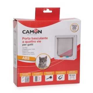 Camon Porta Basculante 4 Vie 192 X 200 Mm. (Spessore Fino A 50 Mm.) Bianca