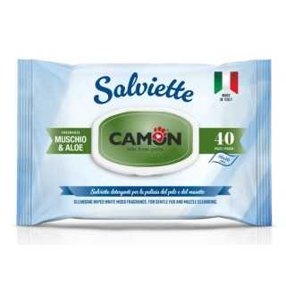 Camon Salviette Detergenti Muschio & Aloe 40 Pz.
