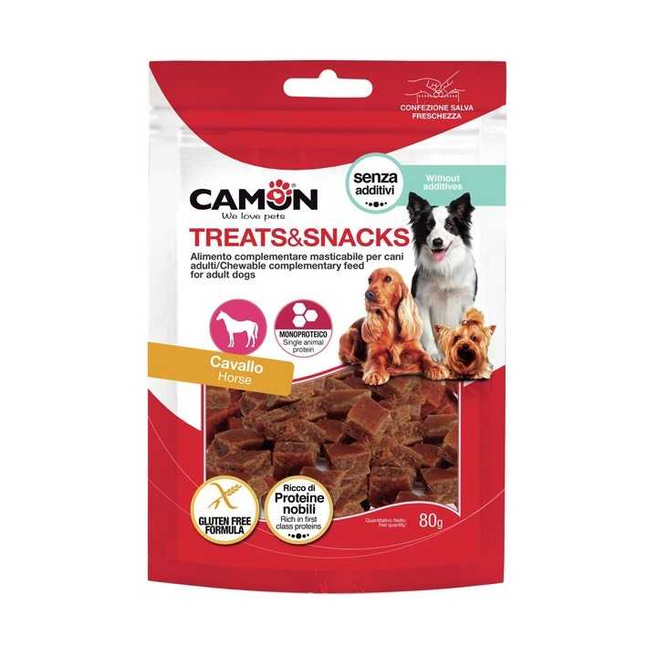 Camon Snack Monoproteici Mini Cubes Cavallo 80 Gr.