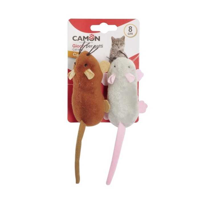 Camon Topini Con Tasca Per Catnip 2 Pz.