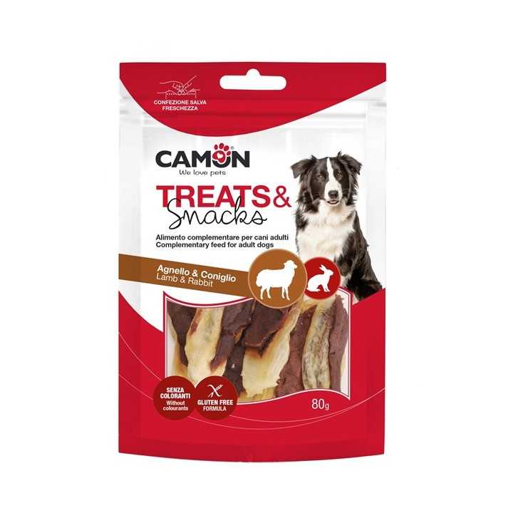Camon Treats & Snack Orecchie Coniglio Con Agnello 80 Gr.