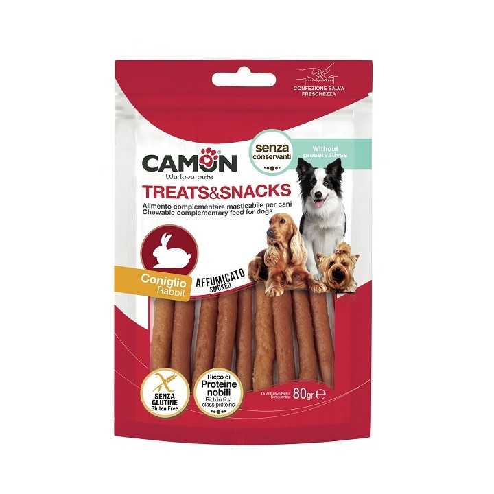 Camon Treats & Snack Sticks Affumicati Di Coniglio 80 Gr.