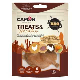 Camon Treats & Snacks Bbq Party Pollo & Tacchino 120 Gr.