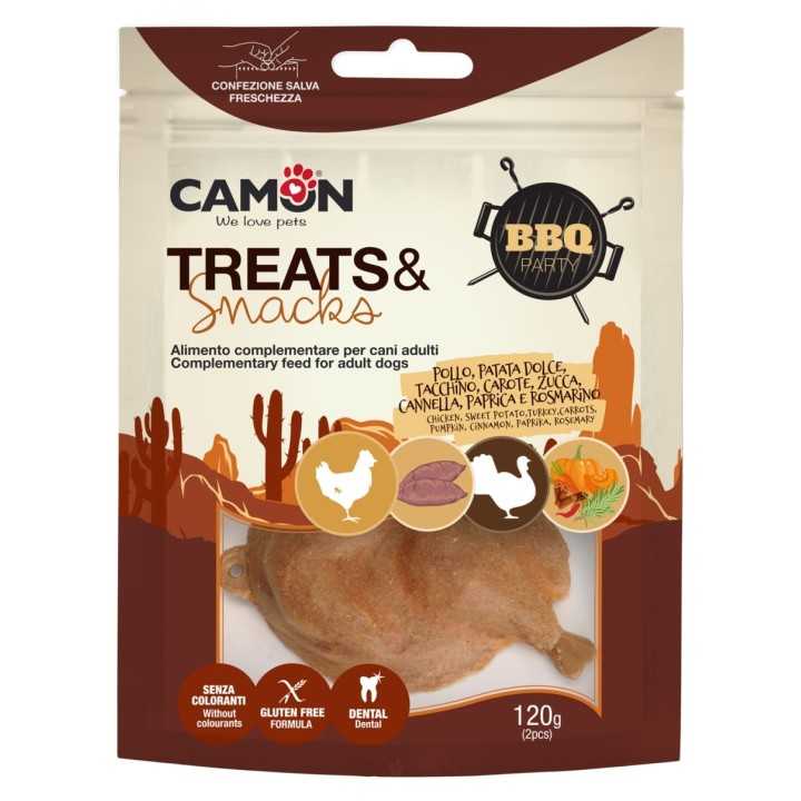 Camon Treats & Snacks Bbq Party Pollo & Tacchino 120 Gr.
