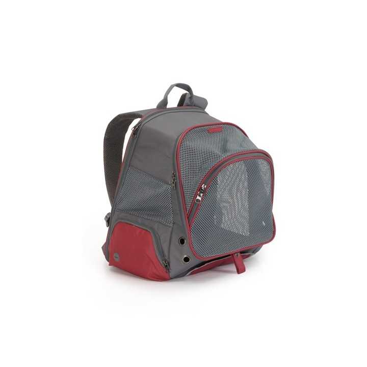 Camon Zainetto Trasportino Bicolore Grigio/Bordeaux (34 X 22 X 42 Cm.)