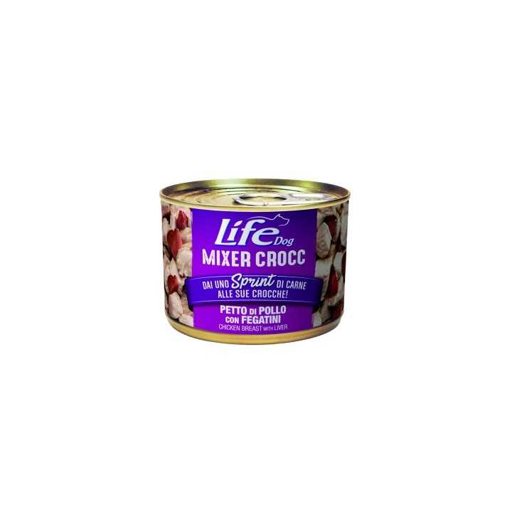 Life Dog Mixer Crocc Petto Di Pollo Con Fegatini 150 Gr.