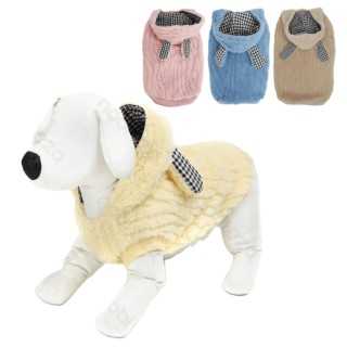 Cappotto Coniglietto Con Cappuccio Tg. Xxl (45 Cm.)