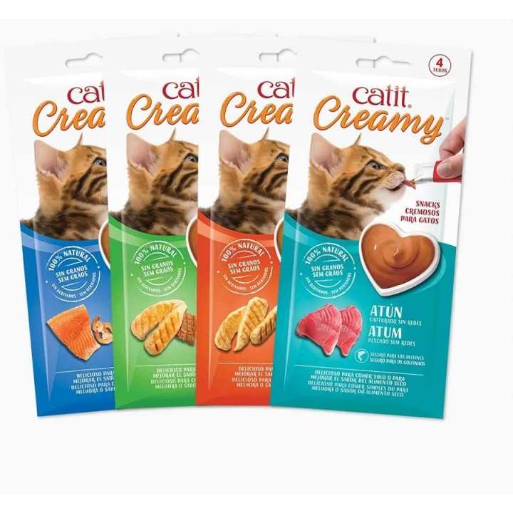 Catit Creamy Snack Pollo/Agnello 4 X 10 Gr.
