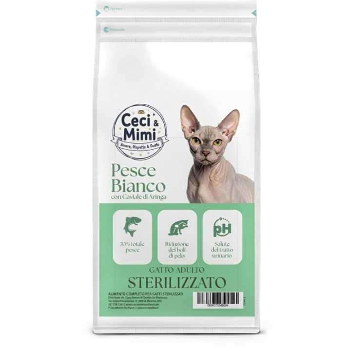 Ceci & Mimi Cat - Adult Sterilized Pesce Bianco & Caviale Di Aringa 5 Kg.
