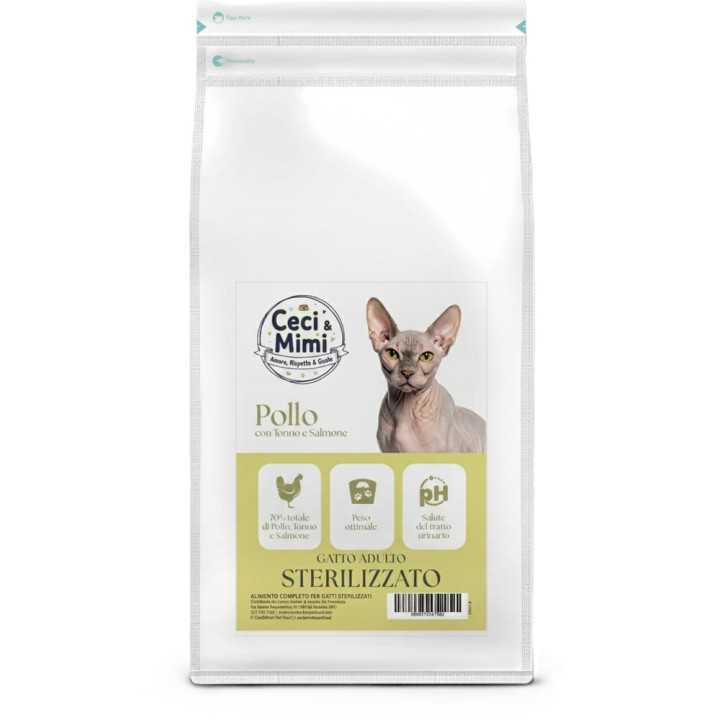 Ceci & Mimi Cat - Adult Sterilized Pollo, Tonno & Salmone 300 Gr.