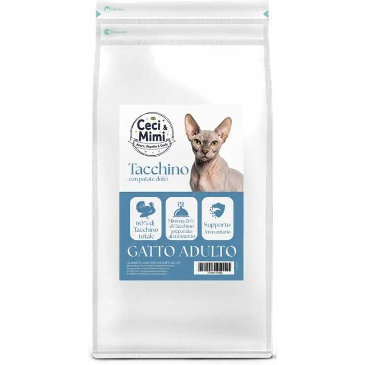 Ceci & Mimi Cat - Grain Free Adult Tacchino & Patate Dolci 2 Kg.